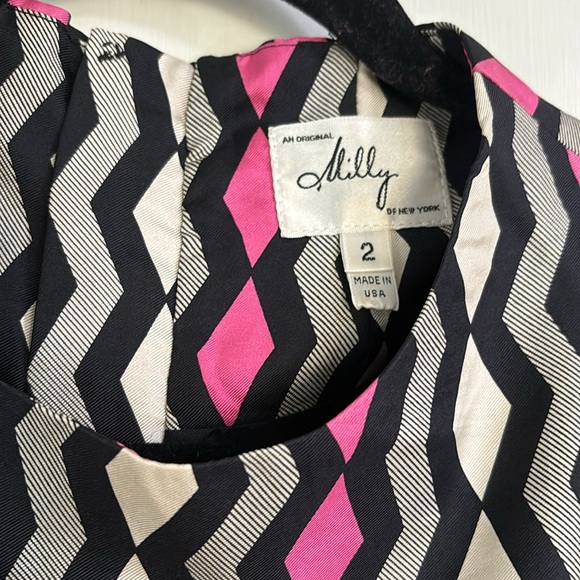 Milly of New York 100% silk top 2 - Picture 2 of 6